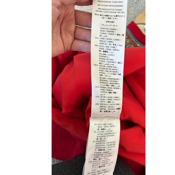 GUCCI Fall 2016 Runway Hibiscus Wool Silk Embroidered Mini Dress 38IT/XS - Picture 15 of 15